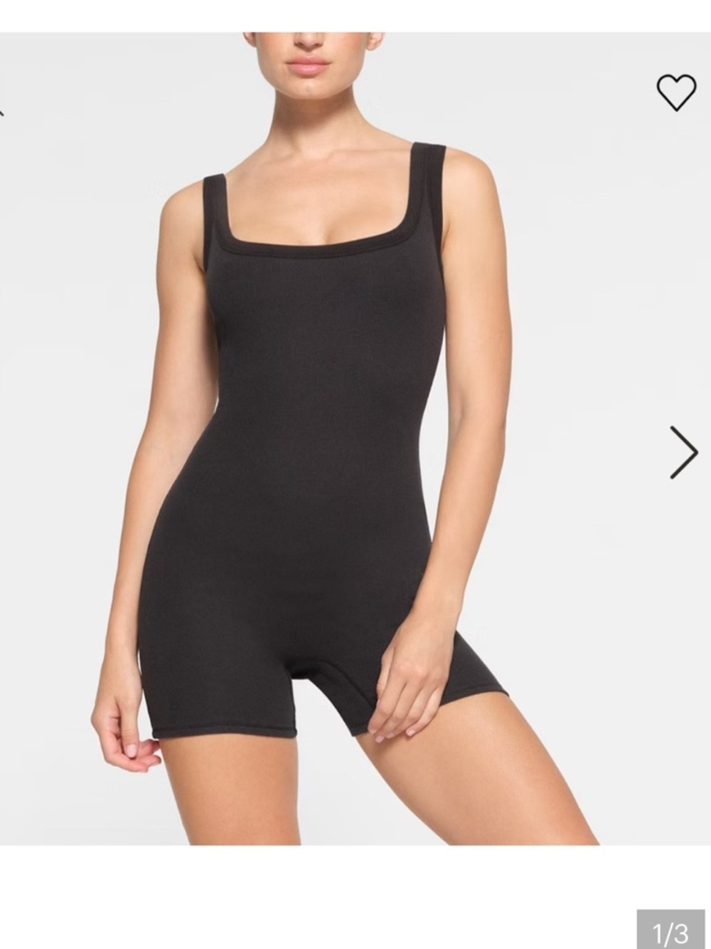 Skims cotton rib romper